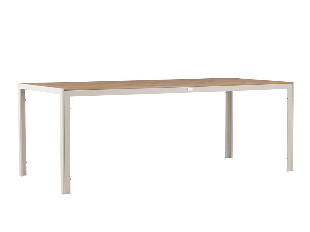 Table de jardin Dallas 3890 (Beige + Clair bois)