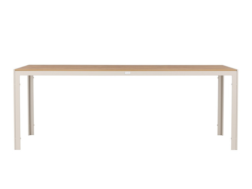 Table de jardin Dallas 3890 (Beige + Clair bois)