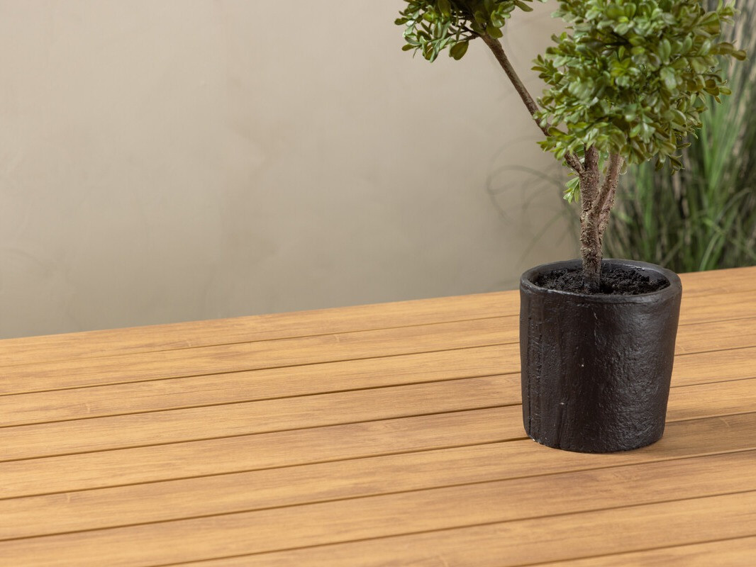 Table de jardin Dallas 3890 (Beige + Clair bois)