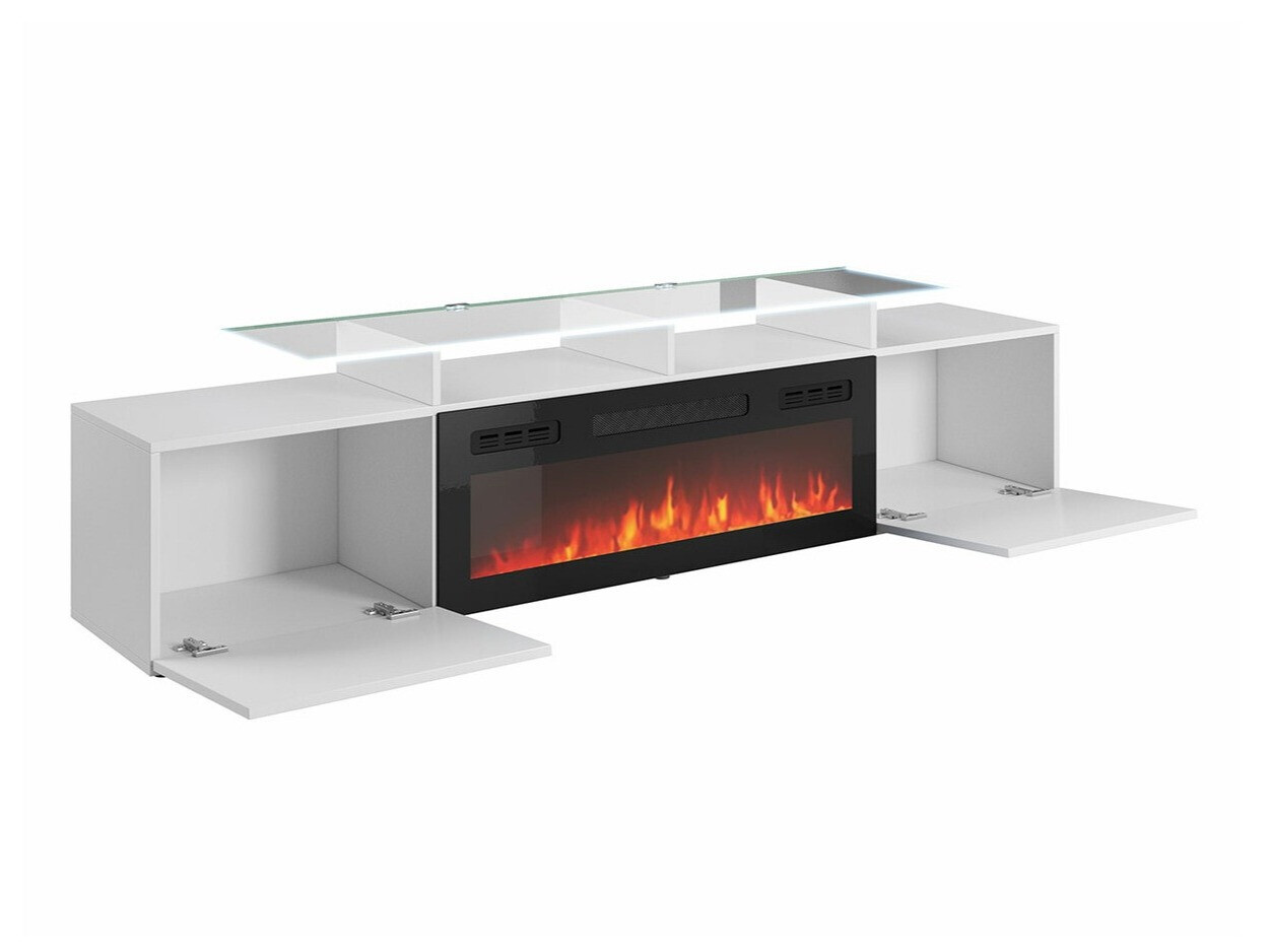 Meuble TV Numerus (Noir + Noir brillant)
