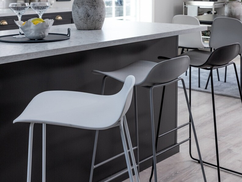 Chaise de bar Dallas 107 (Gris)