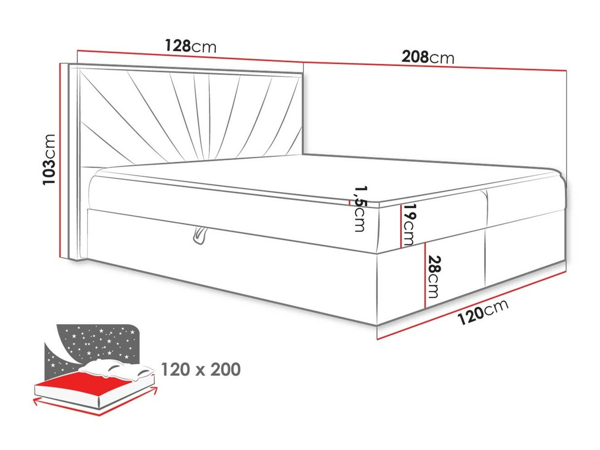 Lit boxspring Navis (Faro 14)