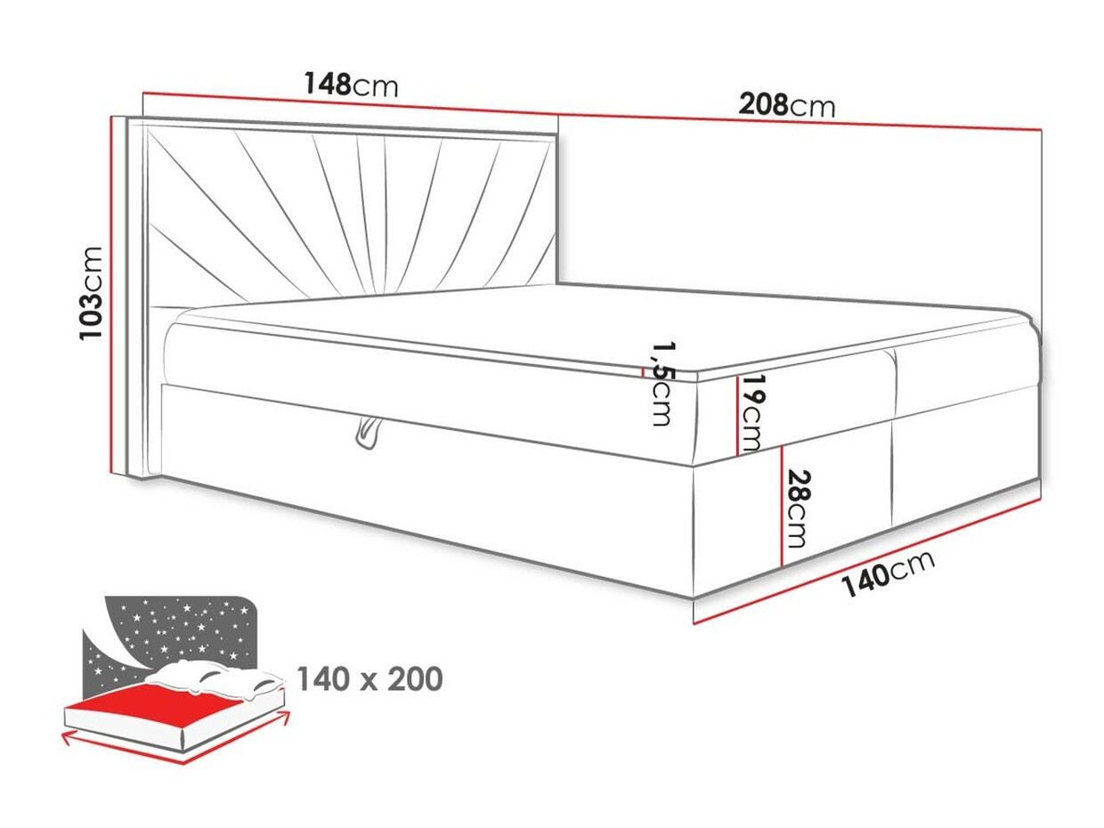 Lit boxspring Navis (Faro 20)