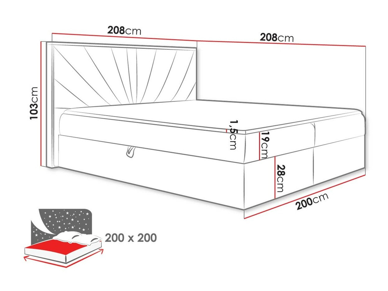 Lit boxspring Navis (Twist 23)