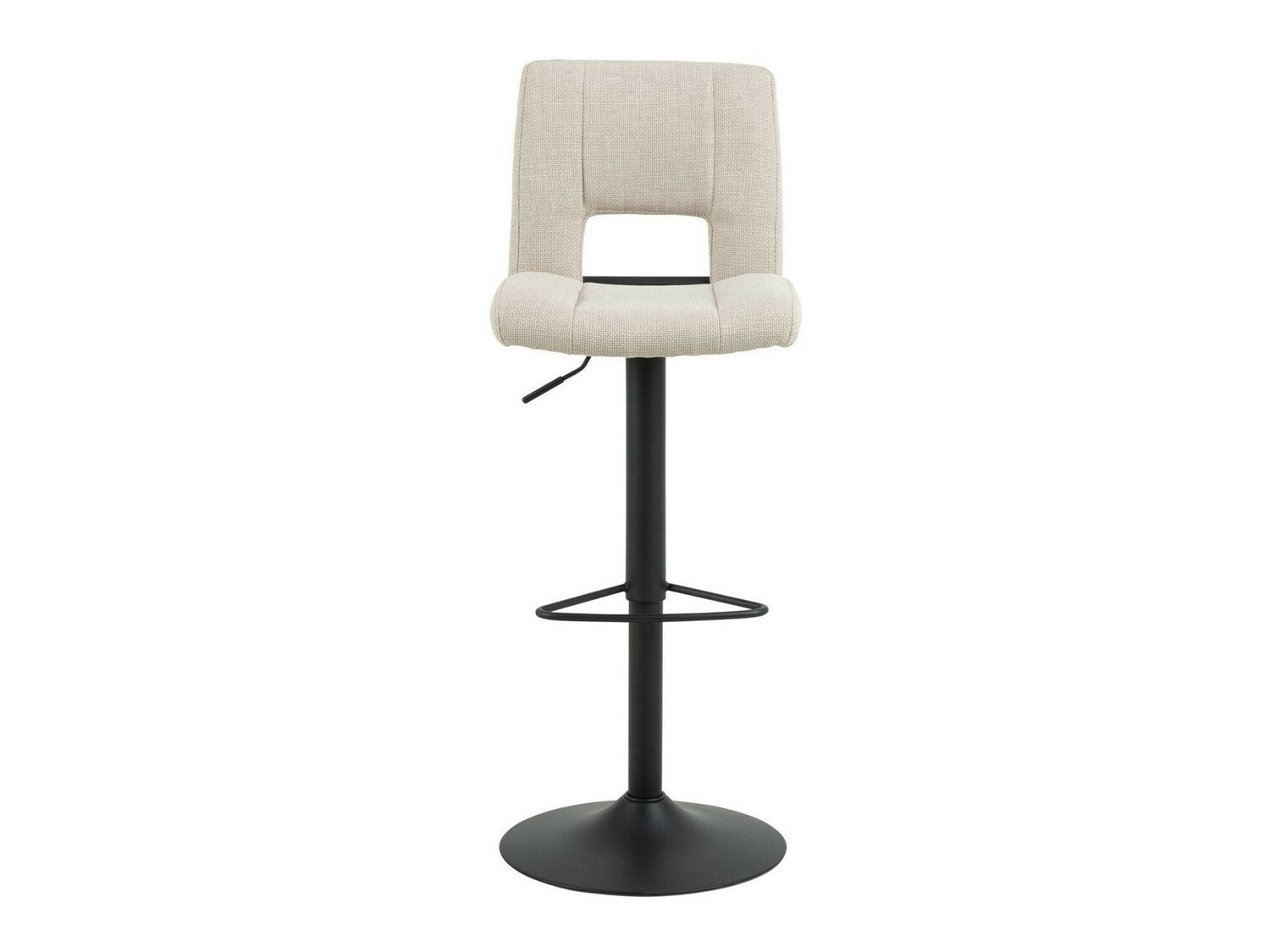 Chaise de bar mi-hauteur Norsica 678 (Beige + Noir)