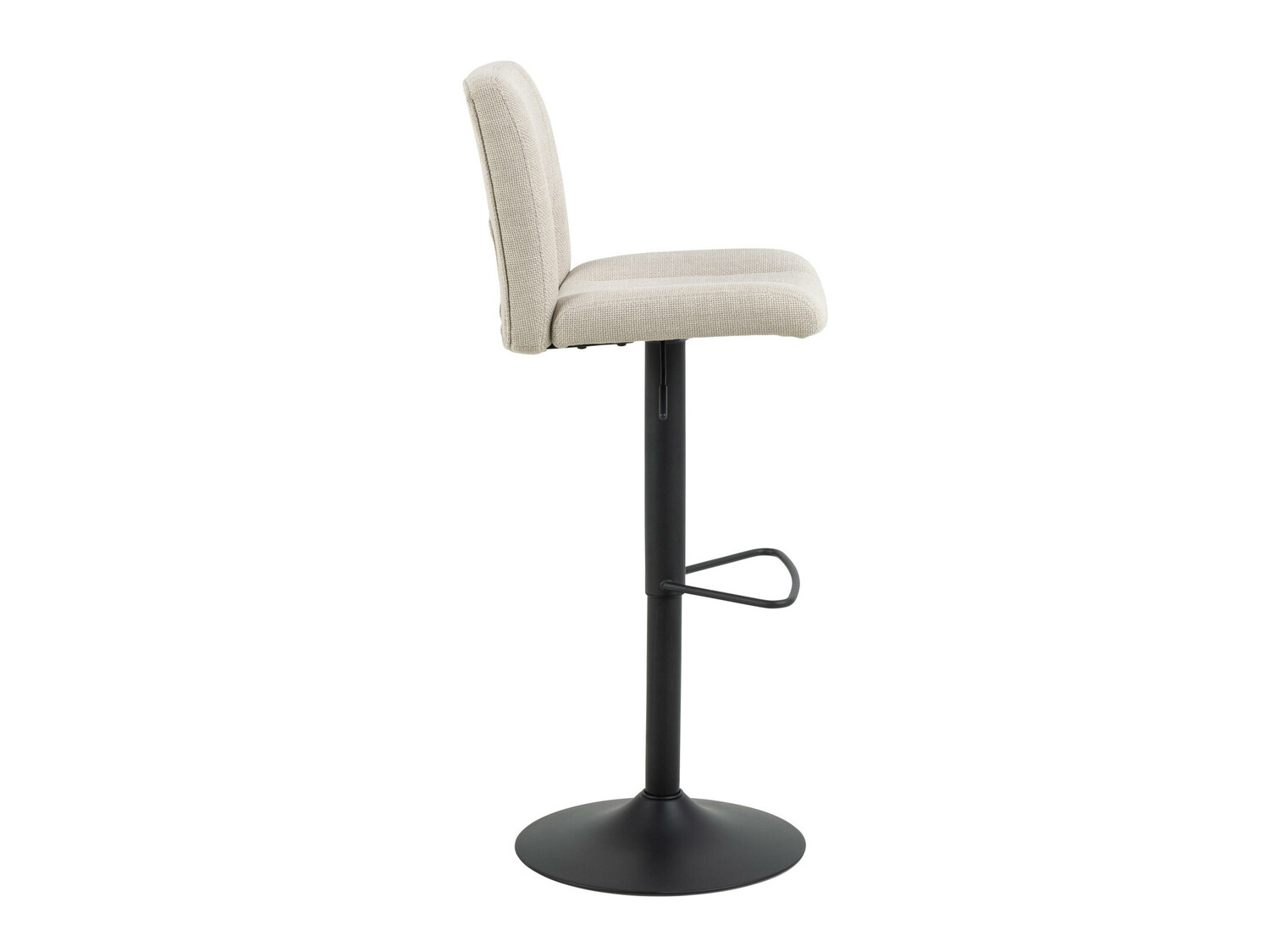 Chaise de bar mi-hauteur Norsica 678 (Beige + Noir)