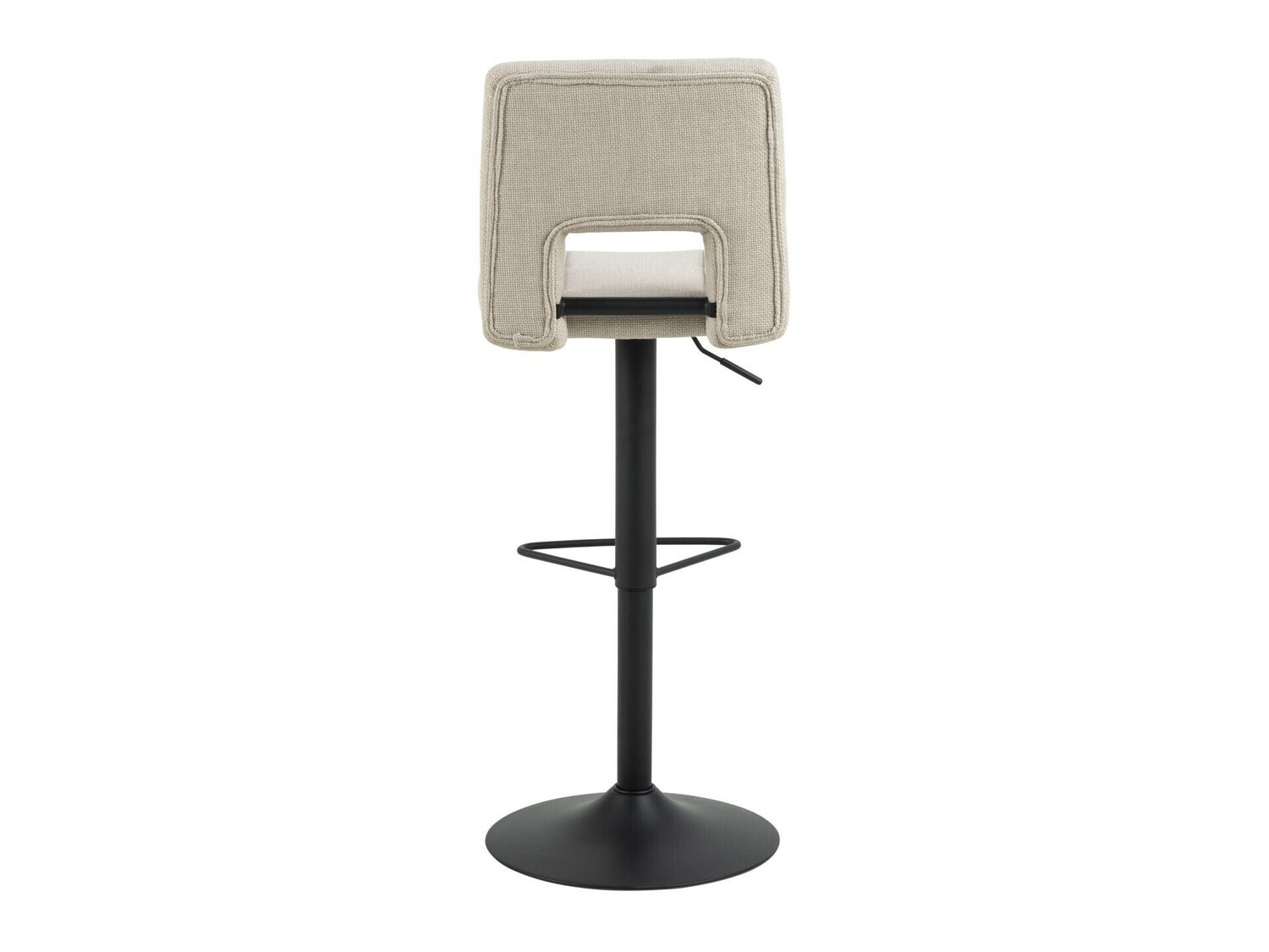Chaise de bar mi-hauteur Norsica 678 (Beige + Noir)