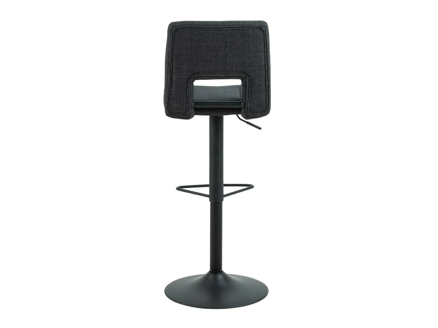 Chaise de bar mi-hauteur Norsica 678 (Gris foncé + Noir)