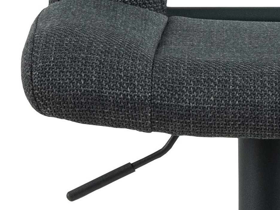 Chaise de bar mi-hauteur Norsica 678 (Gris foncé + Noir)