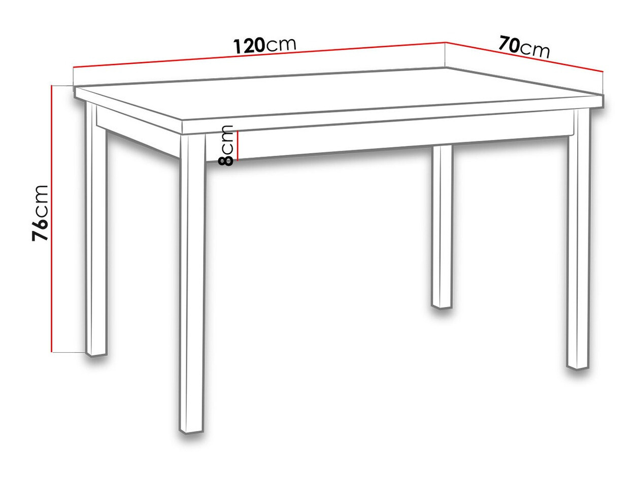 Table Victorville 119 (Noyer)