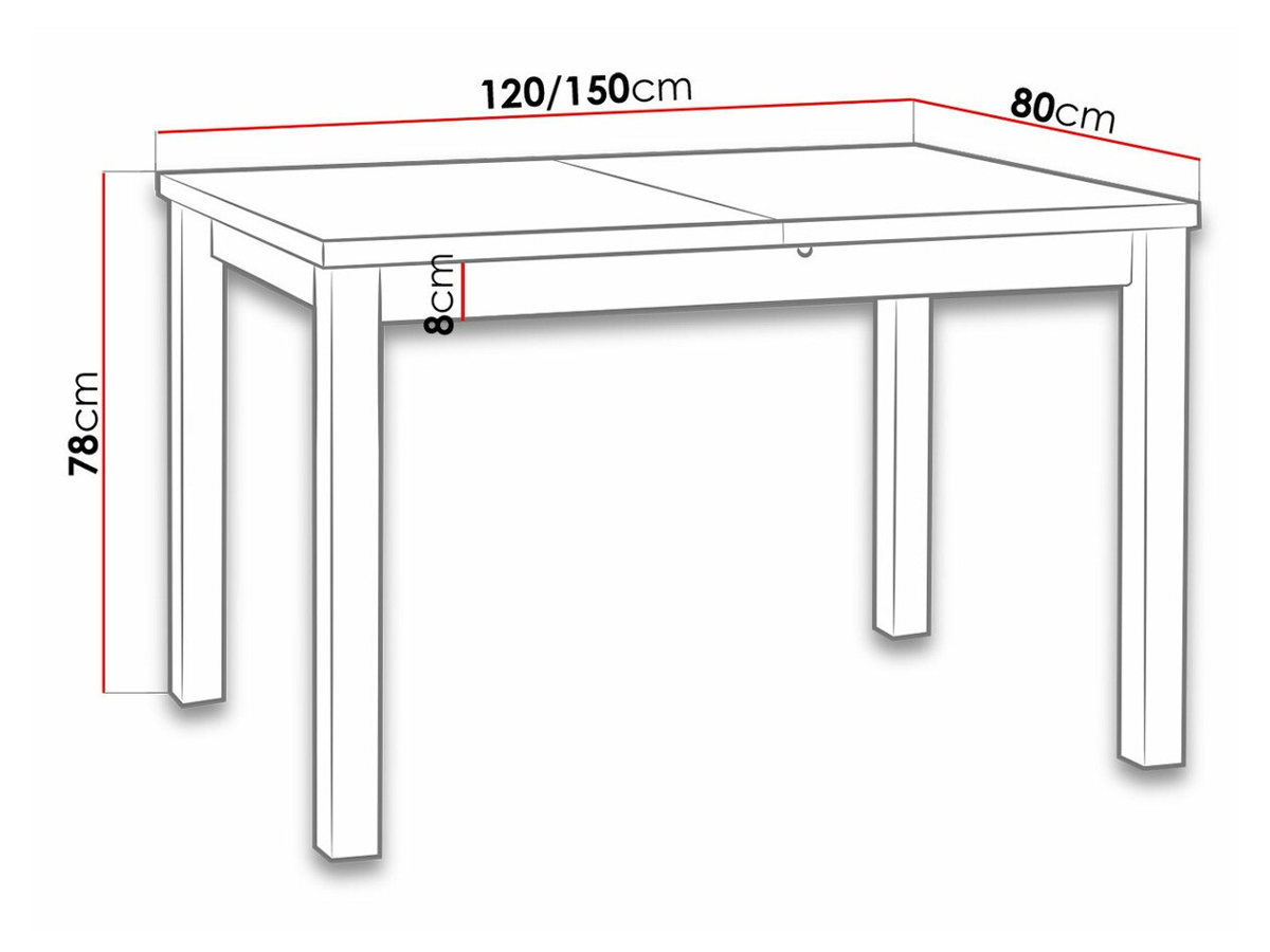 Table Victorville 120 (Sonoma chêne)