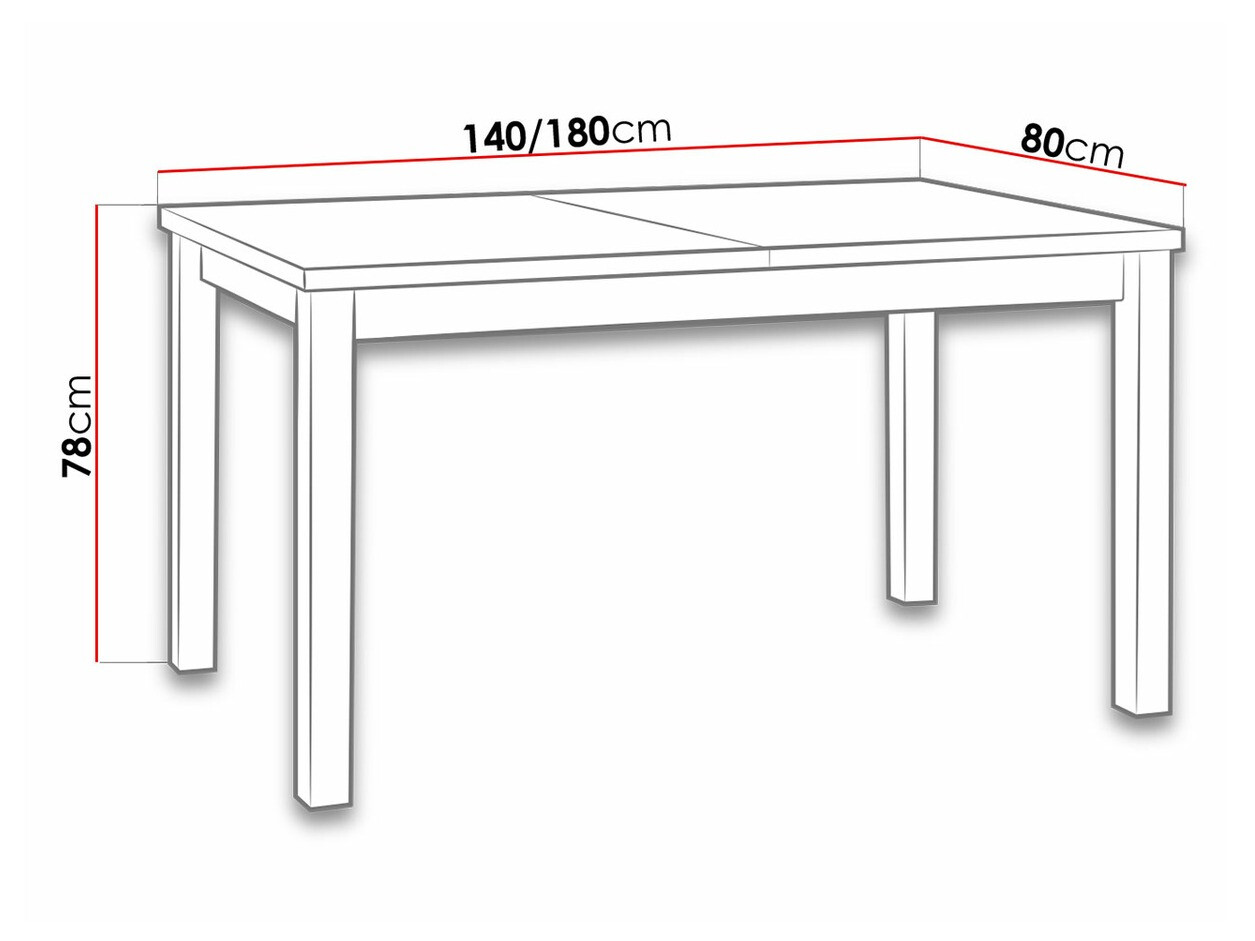 Table Victorville 122 (Noyer)