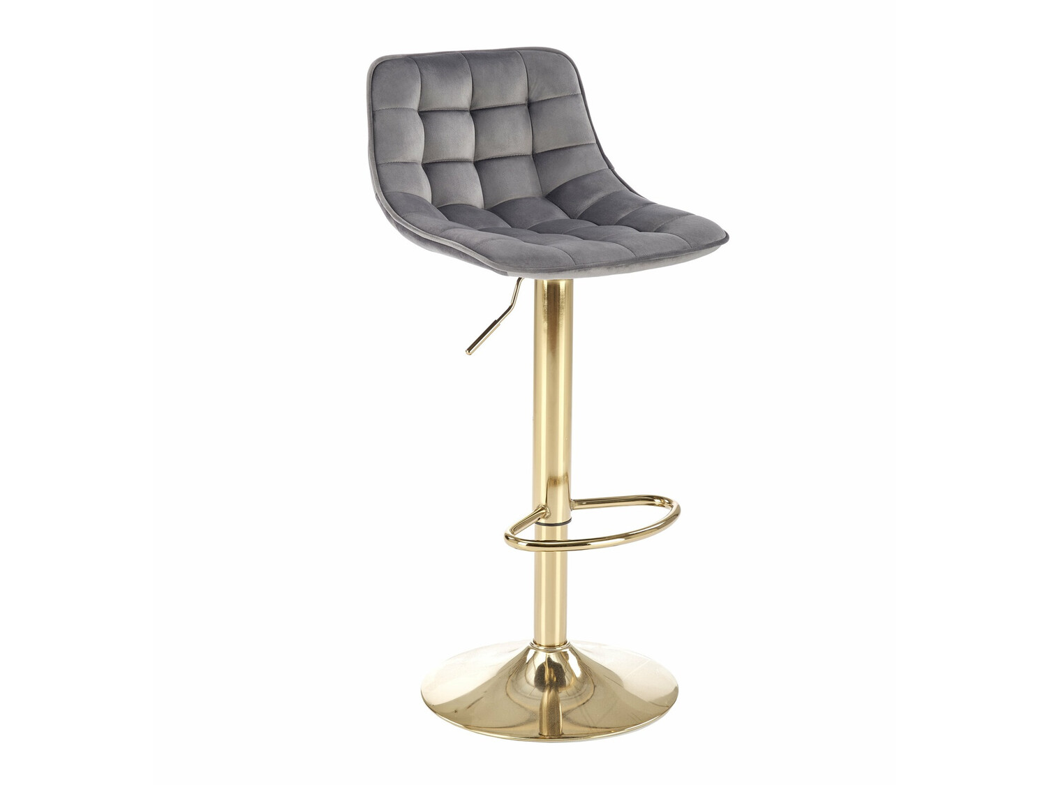 Chaise de bar Houston 1441 (Gris + Doré)