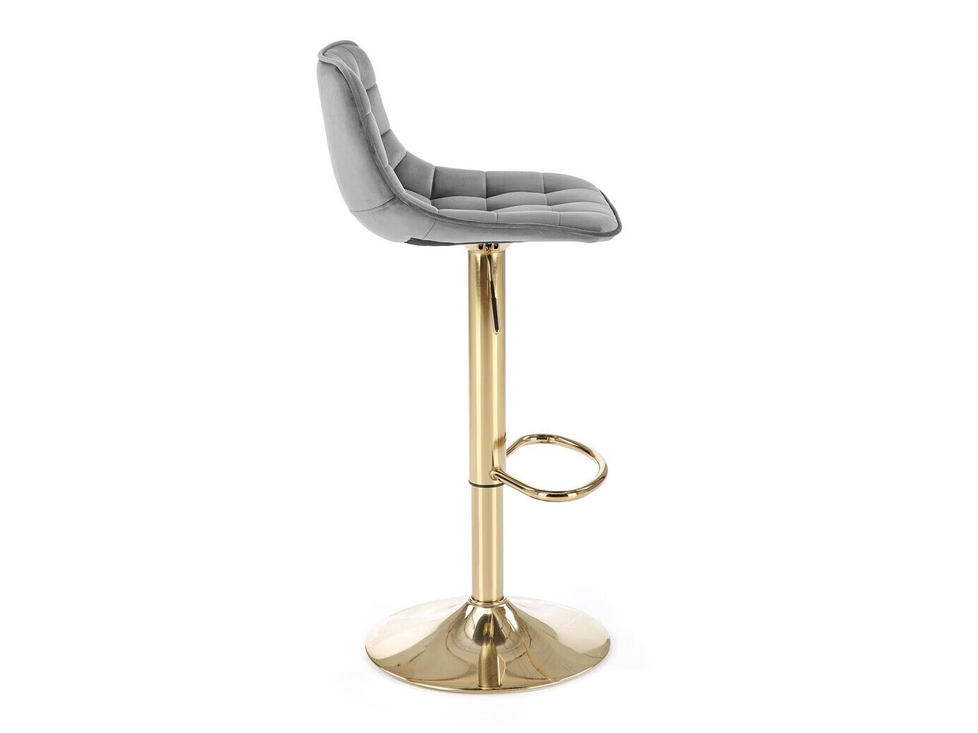 Chaise de bar Houston 1441 (Gris + Doré)