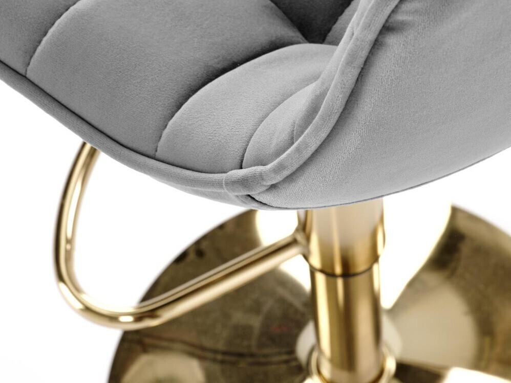 Chaise de bar Houston 1441 (Gris + Doré)