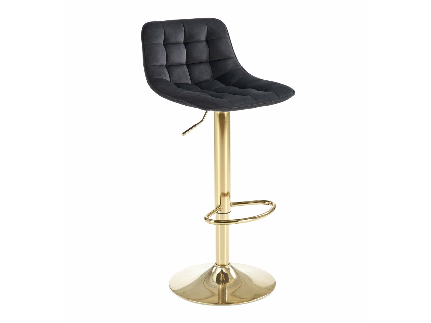 Chaise de bar Houston 1441 (Noir + Doré)