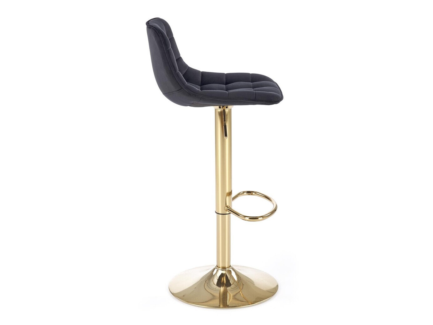 Chaise de bar Houston 1441 (Noir + Doré)