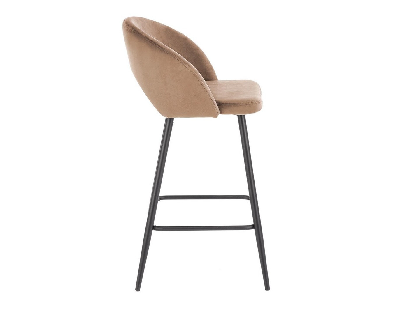 Chaise de bar mi-hauteur Houston 881 (Beige + Noir)