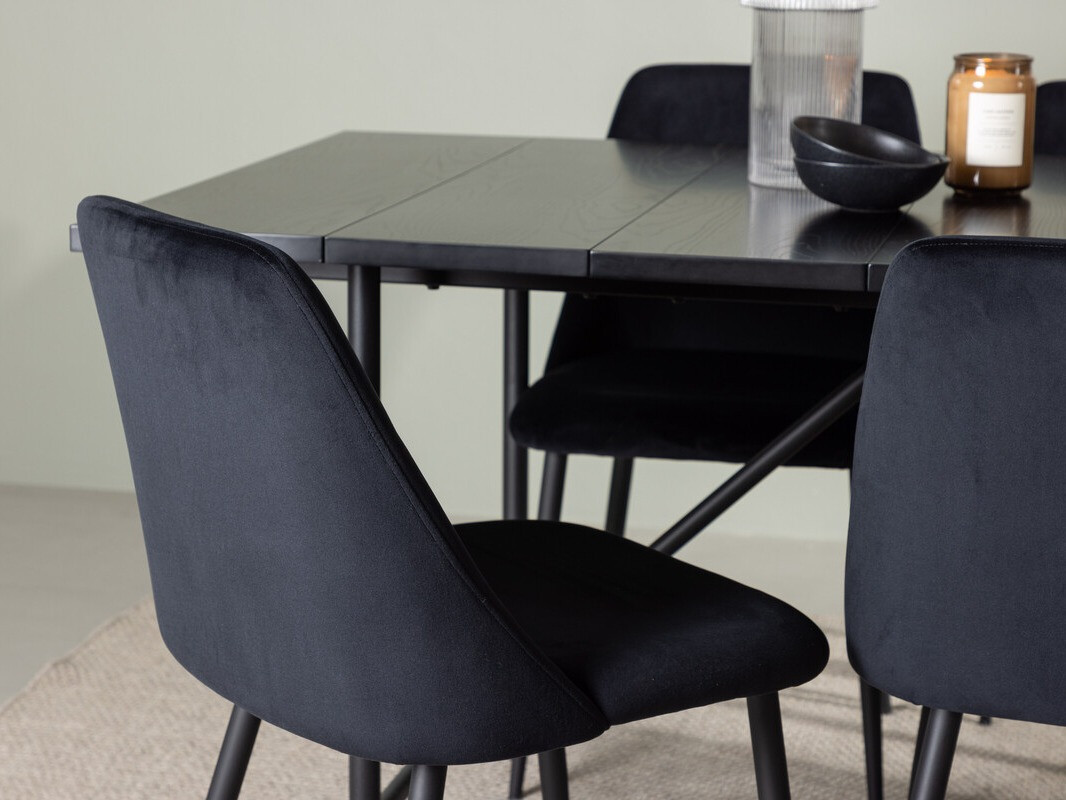 Salle à manger complète Dallas 3960 (Noir)