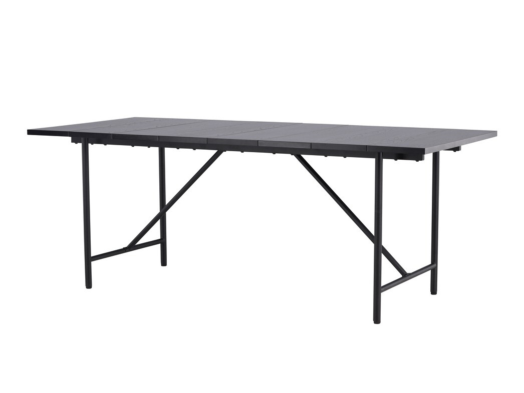Salle à manger complète Dallas 3963 (Blanc + Noir)
