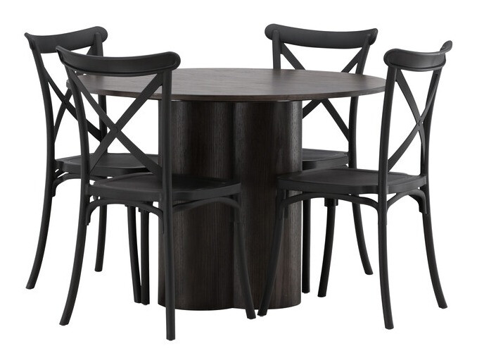 Salle à manger complète Dallas 3982 (Marron)