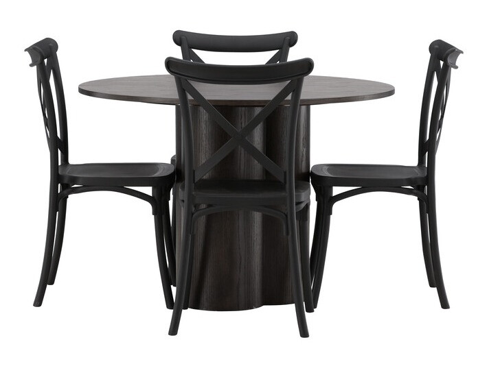Salle à manger complète Dallas 3982 (Marron)