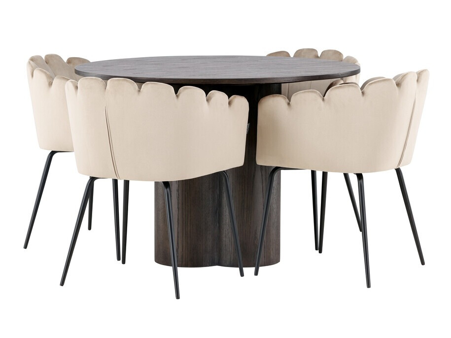 Salle à manger complète Dallas 3984 (Marron)