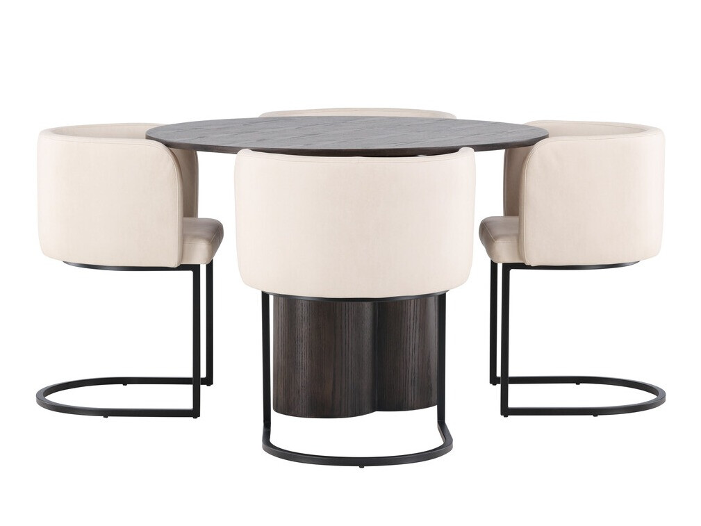 Salle à manger complète Dallas 3986 (Marron)