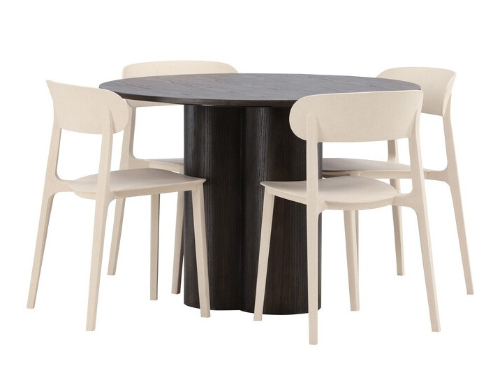 Salle à manger complète Dallas 3987 (Marron)