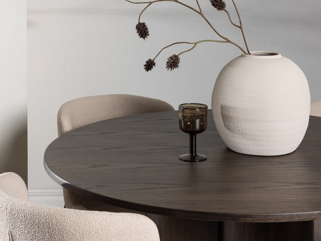Salle à manger complète Dallas 3989 (Beige + Noir)