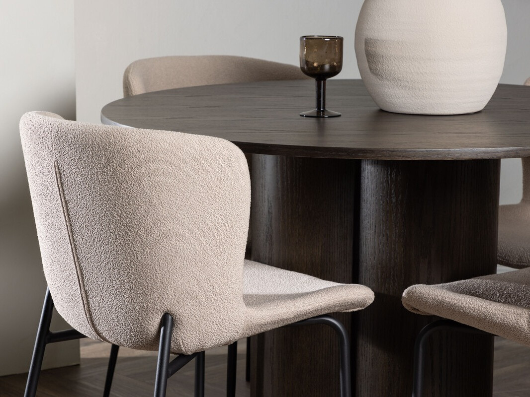 Salle à manger complète Dallas 3989 (Beige + Noir)