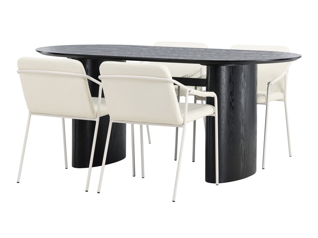 Salle à manger complète Dallas 3999 (Noir)
