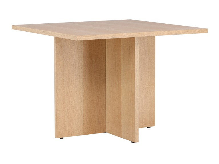 Salle à manger complète Dallas 4001 (Blanc + Clair bois)