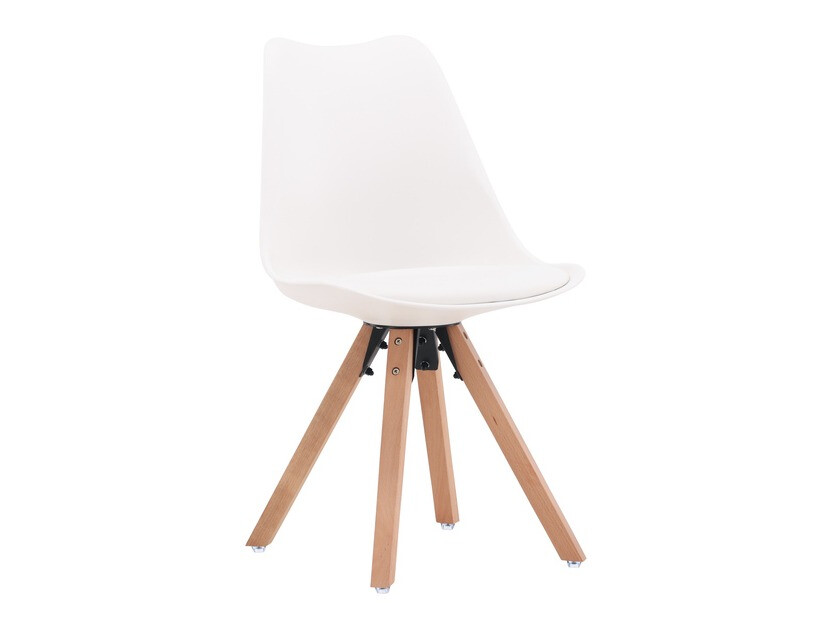 Salle à manger complète Dallas 4001 (Blanc + Clair bois)