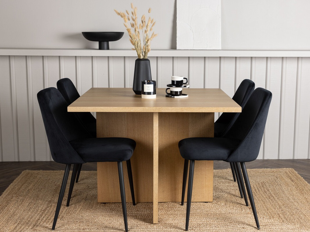 Salle à manger complète Dallas 4005 (Noir)