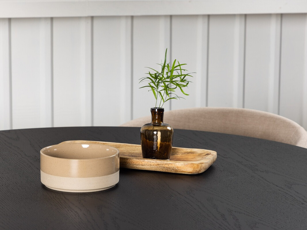 Salle à manger complète Dallas 4006 (Beige + Noir)
