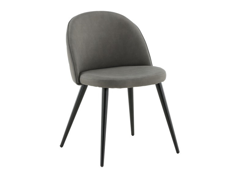 Salle à manger complète Dallas 3042 (Gris foncé + Noir)