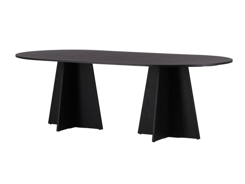 Salle à manger complète Dallas 4020 (Blanc + Noir)