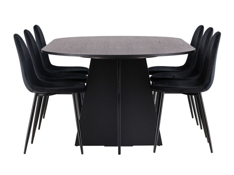 Salle à manger complète Dallas 4032 (Noir)