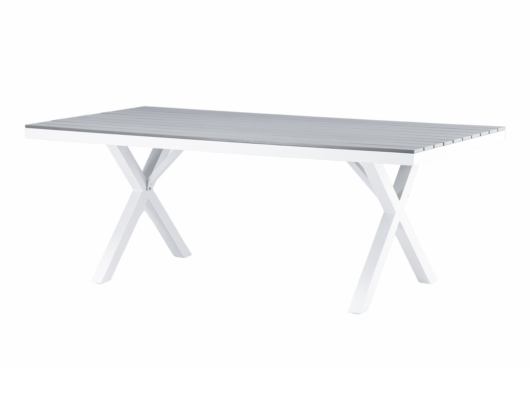 Ensemble table et chaises Dallas 4037 (Gris + Blanc)