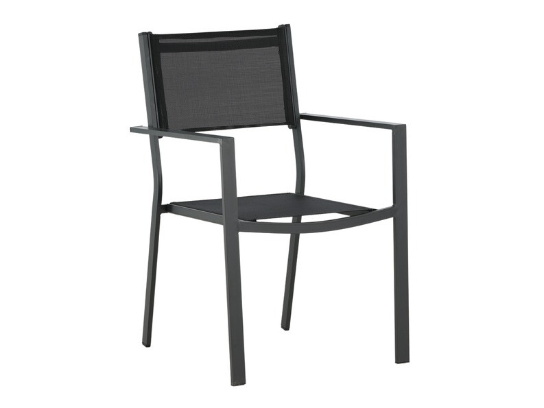 Ensemble table et chaises Dallas 4037 (Gris + Blanc)