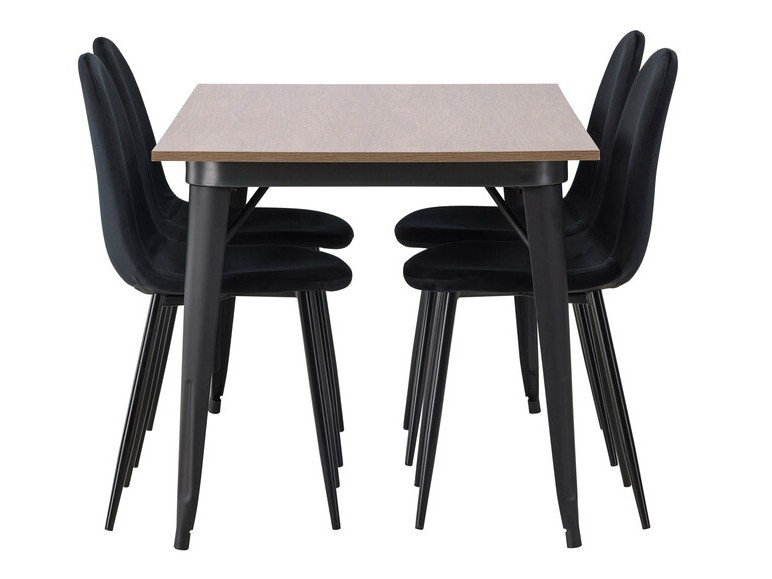 Salle à manger complète Dallas 4046 (Noir)