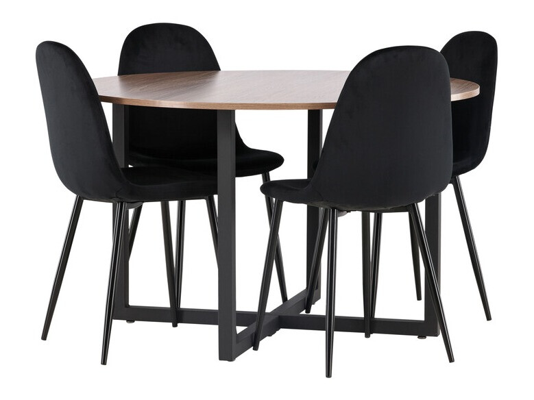 Salle à manger complète Dallas 4054 (Noir)