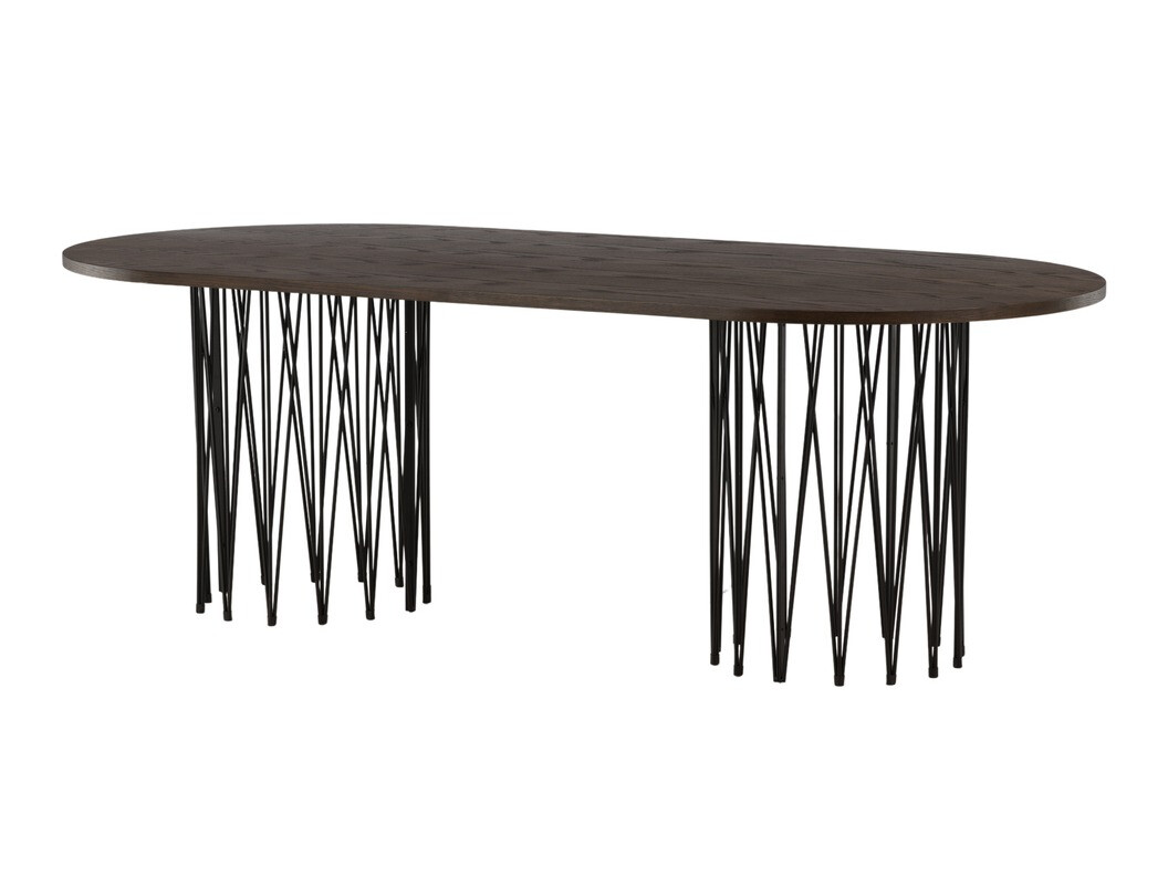 Salle à manger complète Dallas 4062 (Beige + Noir)