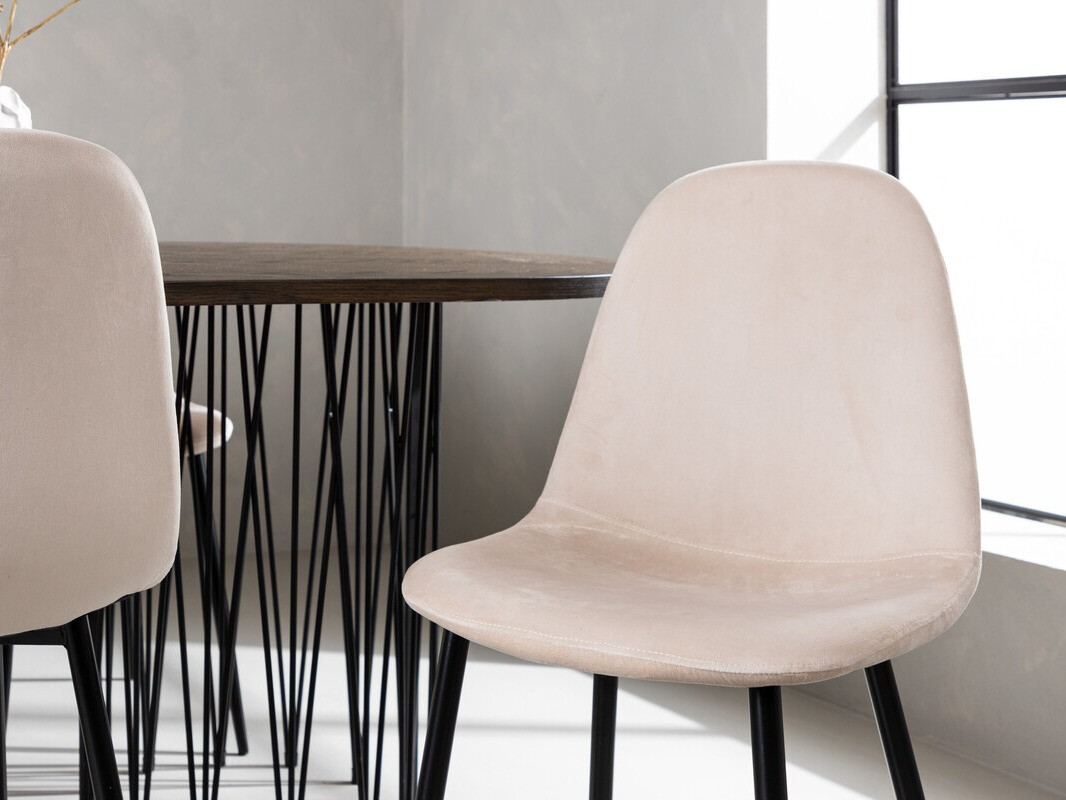 Salle à manger complète Dallas 4062 (Beige + Noir)