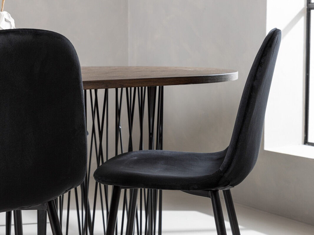 Salle à manger complète Dallas 4062 (Noir)