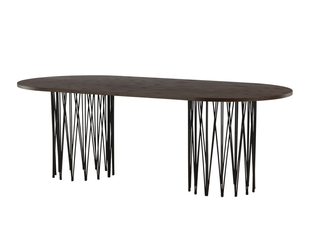 Salle à manger complète Dallas 4063 (Beige + Noir)
