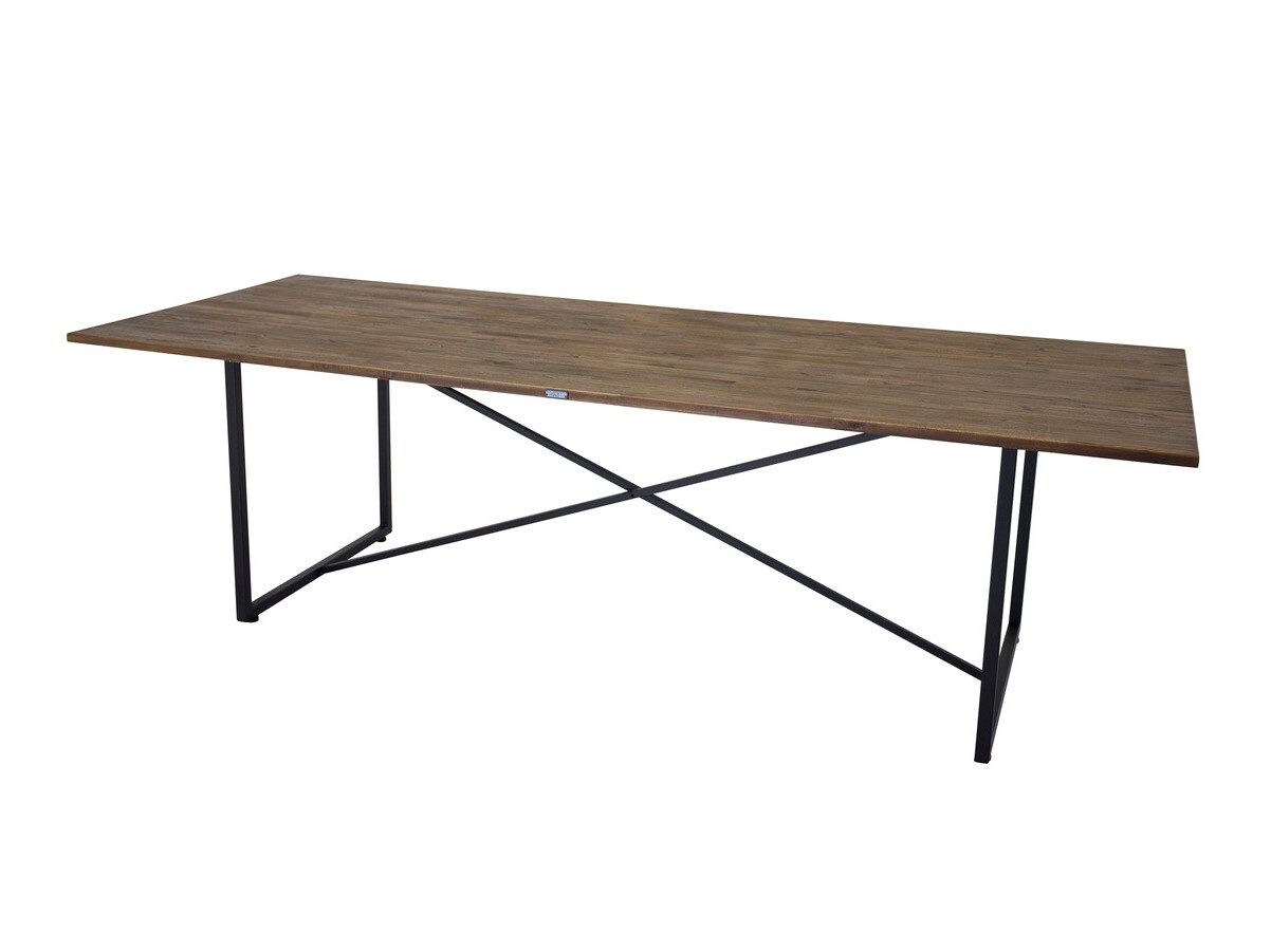 Salle à manger complète Dallas 4076 (Noir + Noix)
