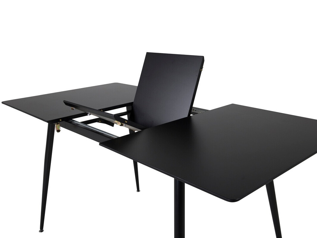 Salle à manger complète Dallas 1522 (Noir + Doré)