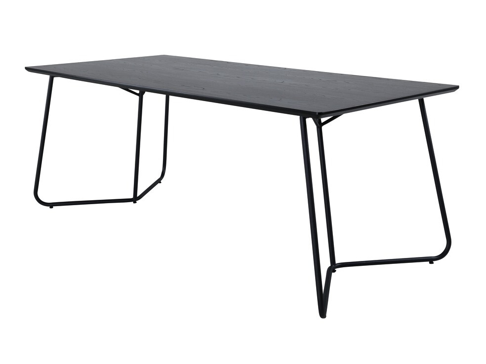 Salle à manger complète Dallas 2569 (Gris clair + Noir)